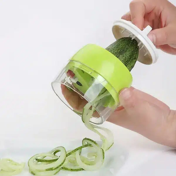 4-in-1 Vegetable Spiral Cutter – Handheld Spiralizer Tool